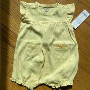 Carter's Sunny Yellow Baby Romper